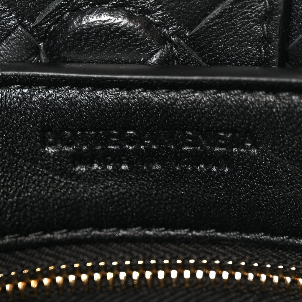 Nappa Intrecciato Small Andiamo Shoulder Bag Black