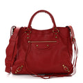 Sugar Goatskin Classic Gold Hardware Velo Rouge Coquelicot