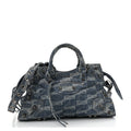 Denim BB Monogram Neo Cagole City Handbag Blue