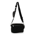 Oblique Saddle Triple Pouch Black