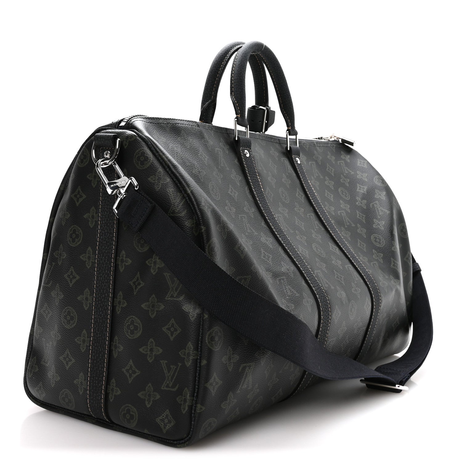 Monogram LV Record Keepall Bandouliere 50 Dark Green