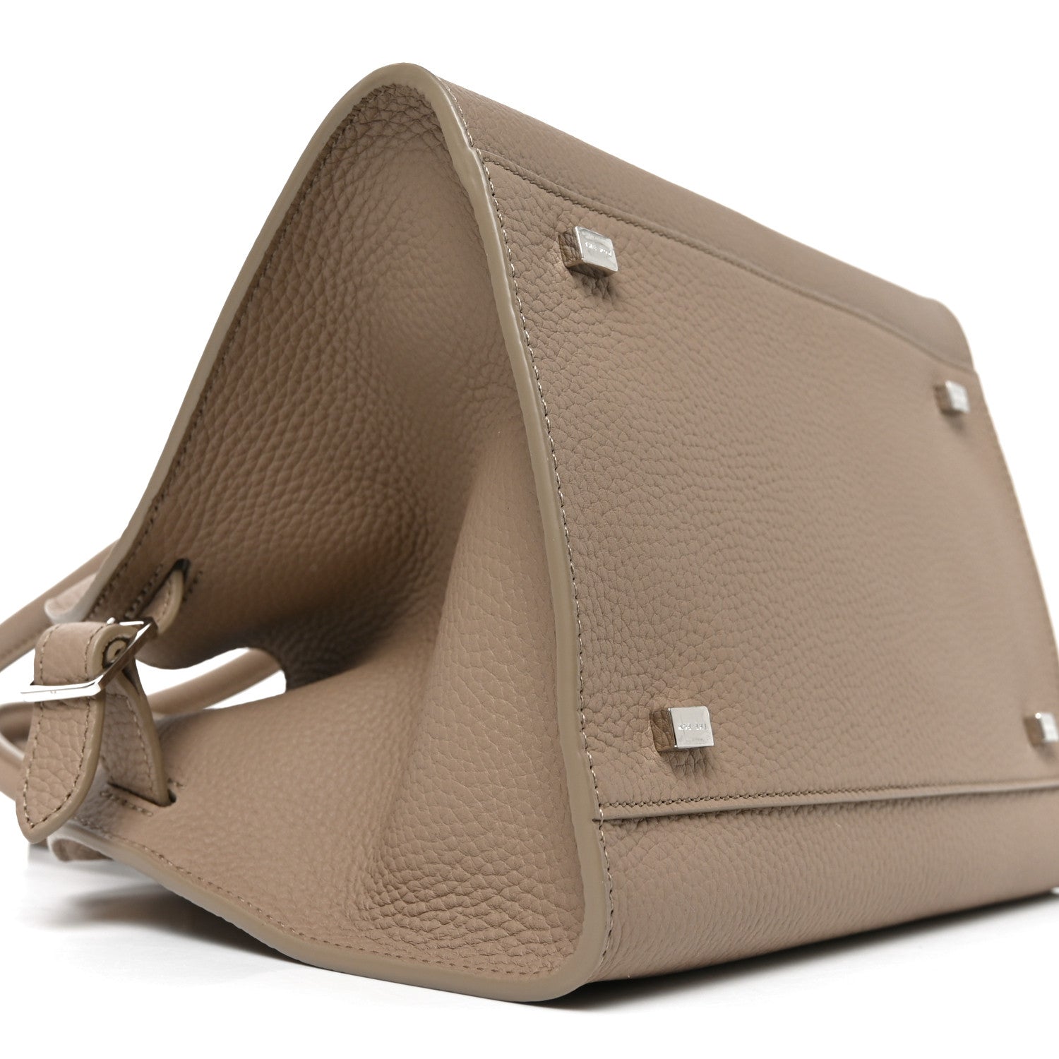 Grained Calfskin Soft Margaux 10 Bag Dark Taupe Dark Taupe