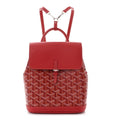 Goyardine Calfskin Mini Alpin Backpack Red