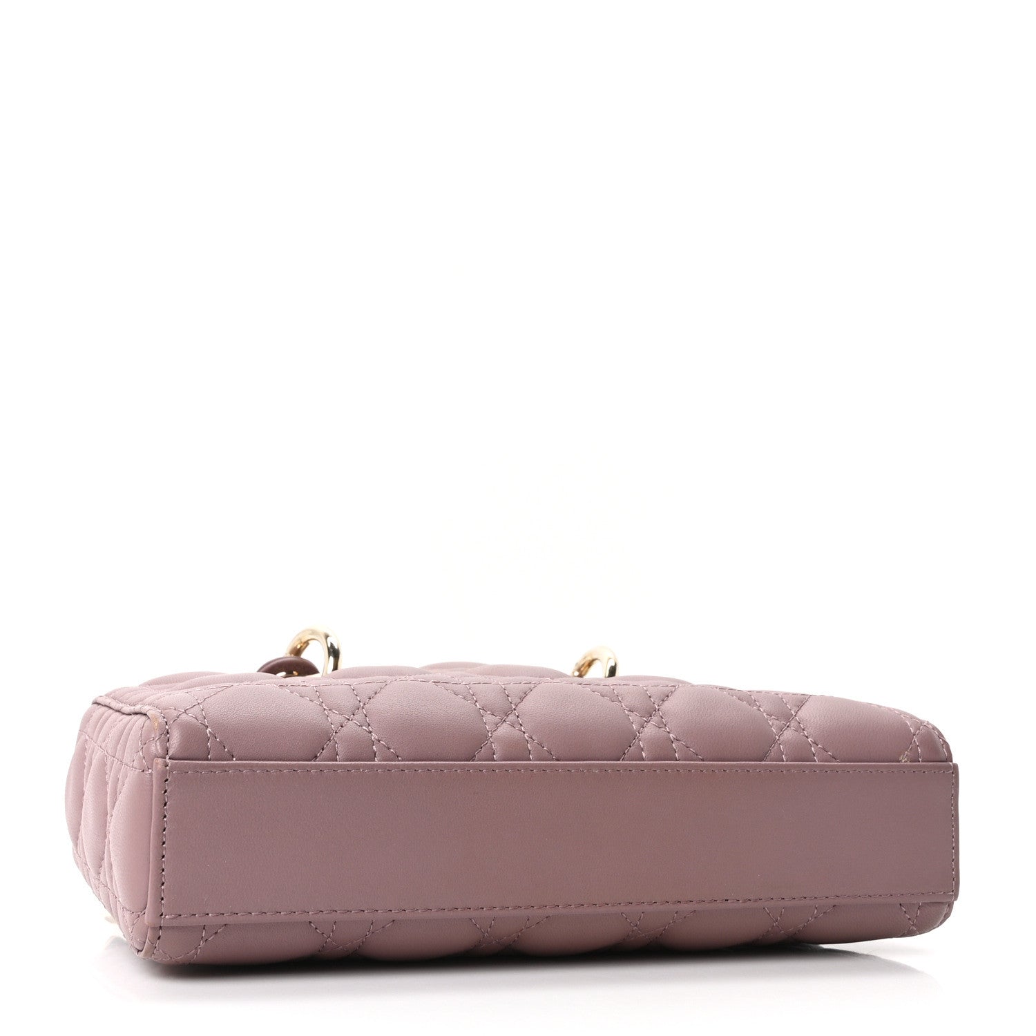 Lambskin Cannage Small Lady D-Joy Peony Pink