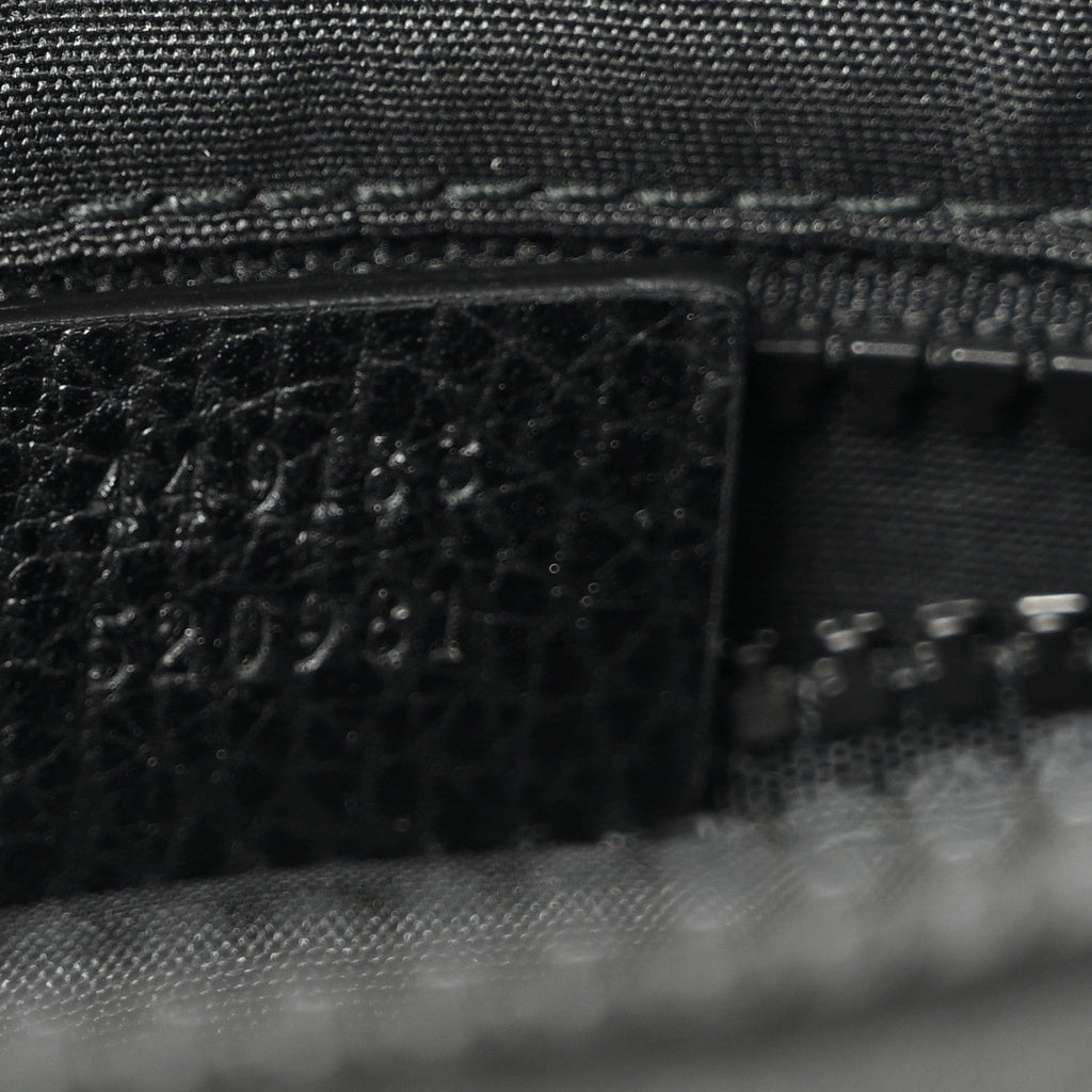 Nylon Monogram Mini Flat Messenger Bag Black