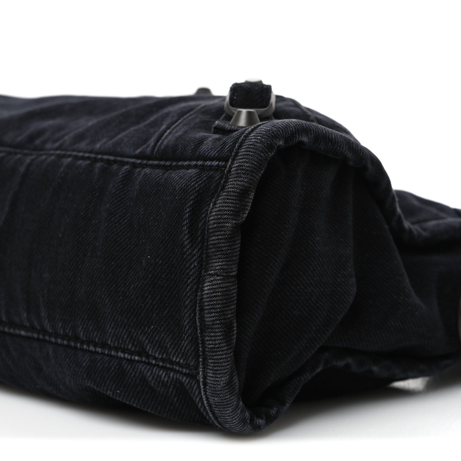 Washed Denim Classic Hardware Small Le City Black