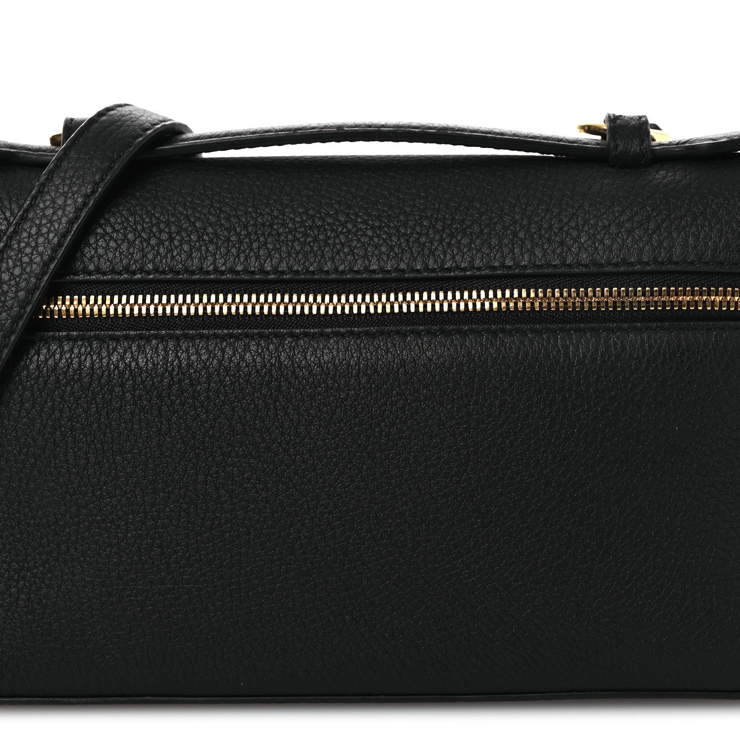 Grained Calfskin L19 Extra Pocket Pouch Black