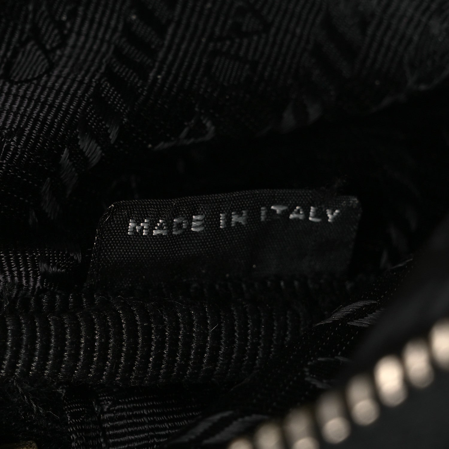 Nylon Saffiano Double Zip Camera Bag Black