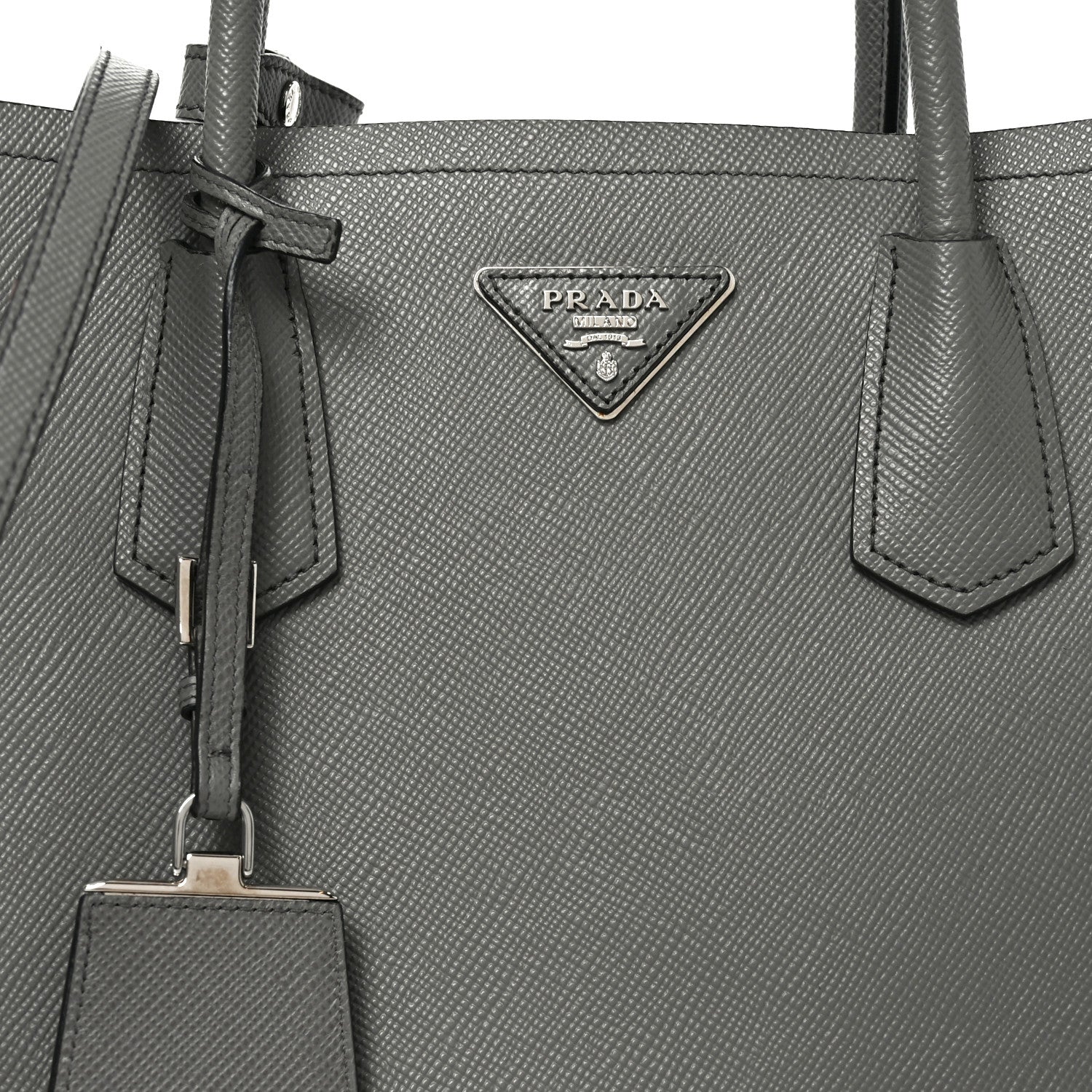 Saffiano Cuir Small Double Bag Marmo
