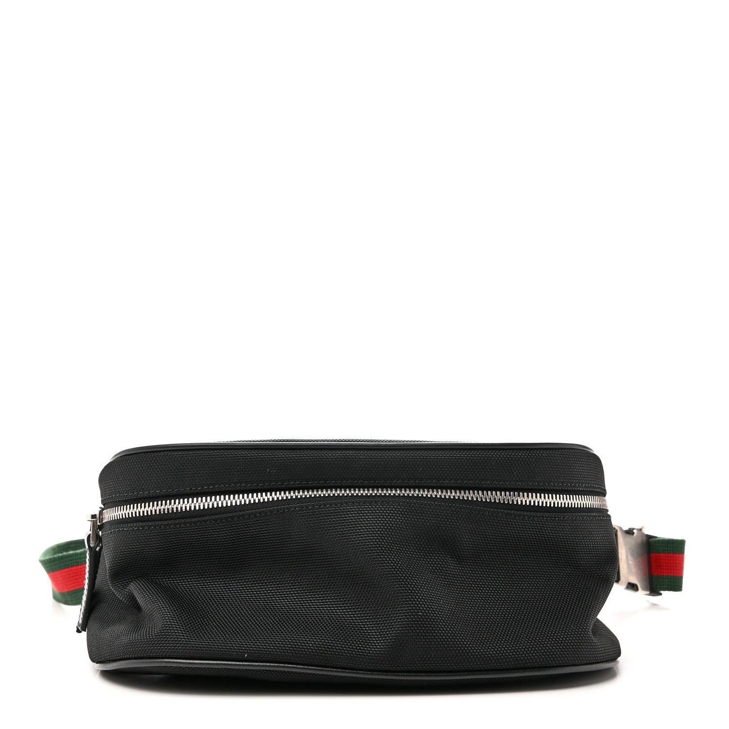 Techno Canvas Web Large Belt Bag Black