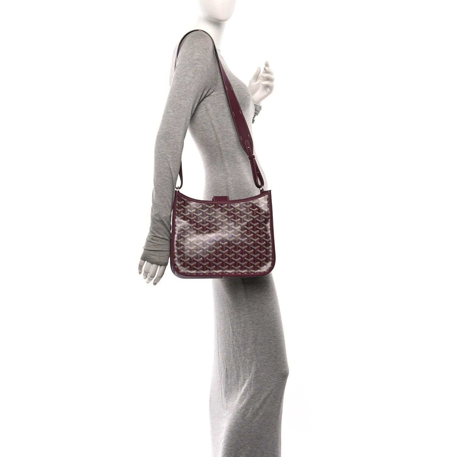 Goyardine Musette PM Bag Bordeaux