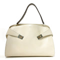 Lambskin Braided Medium Hug Bag Mascarpone