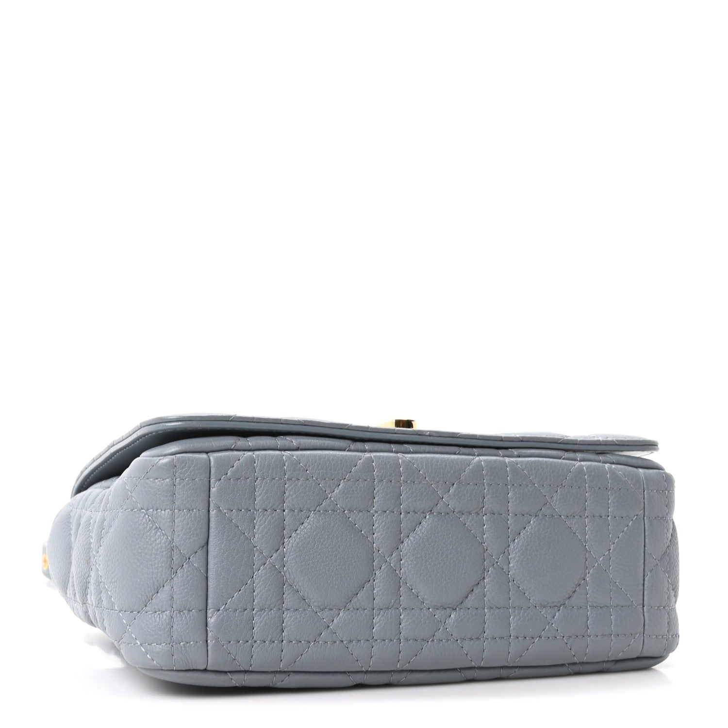 Calfskin Cannage Small Caro Bag Cloud Blue