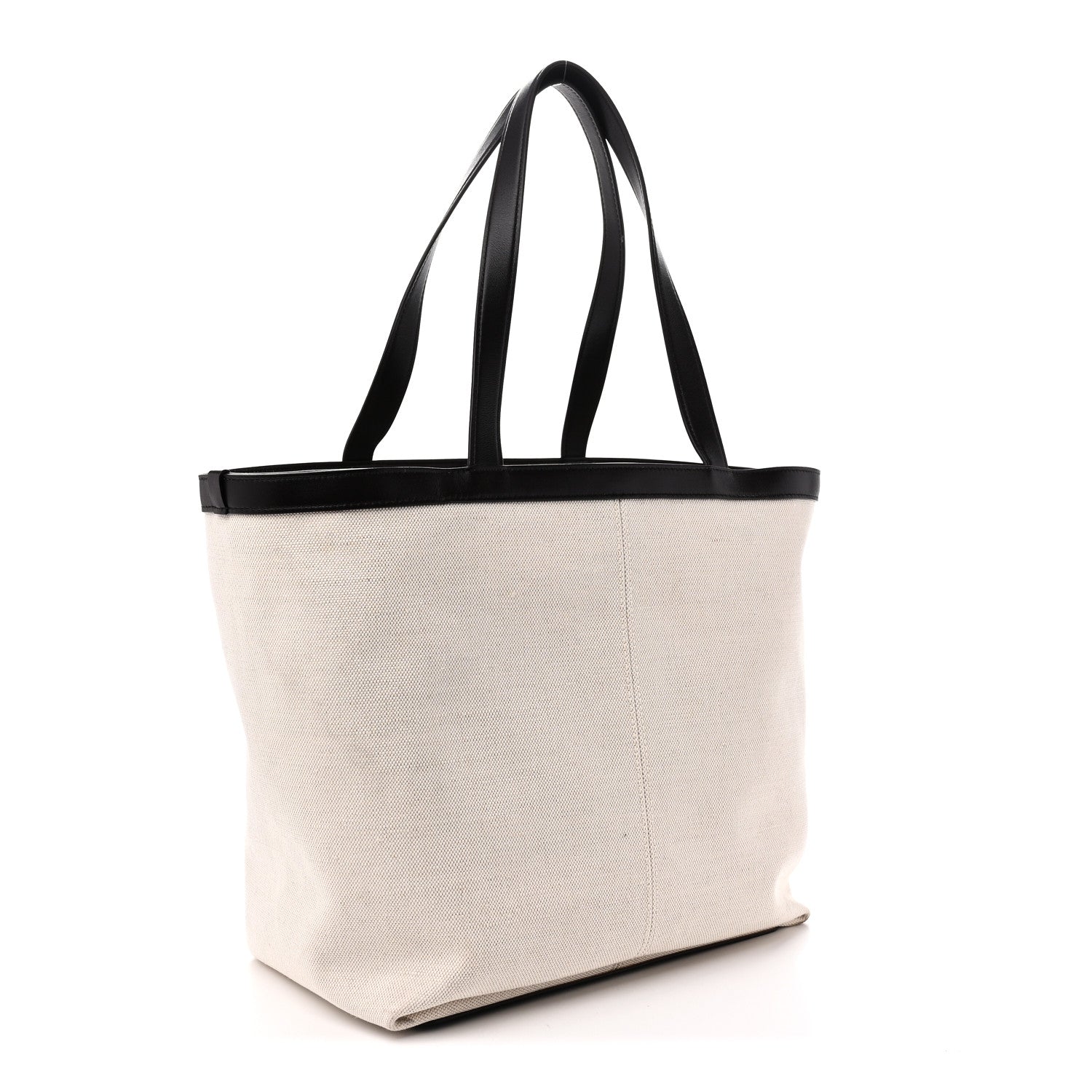 Canvas Mix Nappa Intrecciato Medium Flip Flap Tote Natural Fondant