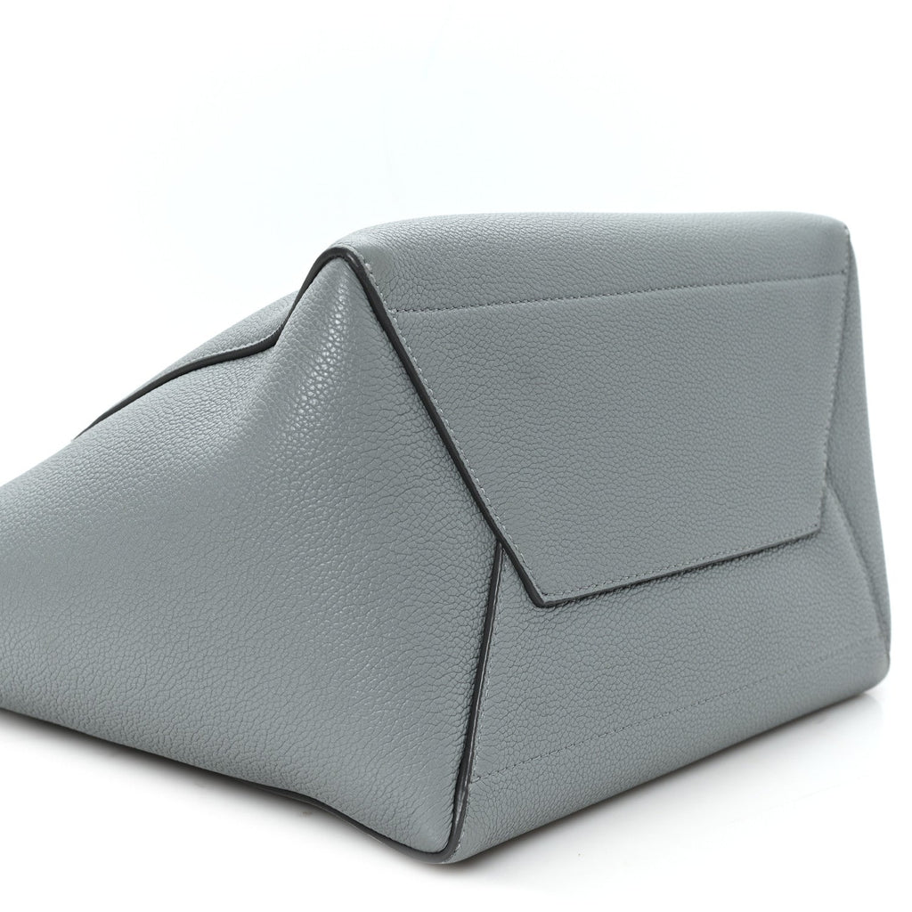 Soft Grained Calfskin Sangle Bucket Bag Storm