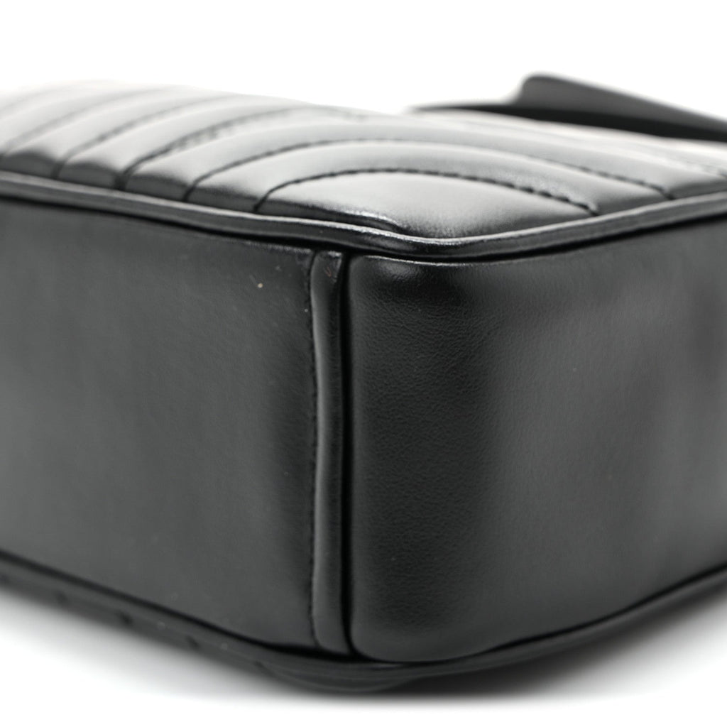 Soft Calfskin Diagramme Crossbody Bag Black