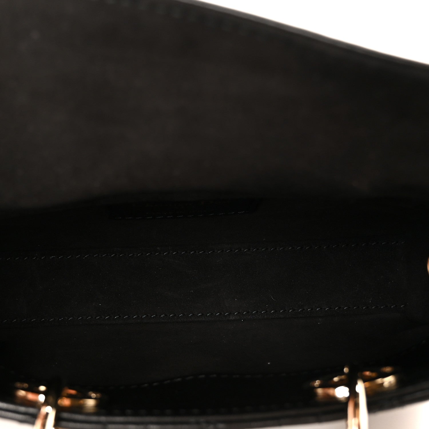 Patent Lambskin Cannage Micro Lady D-Joy Black