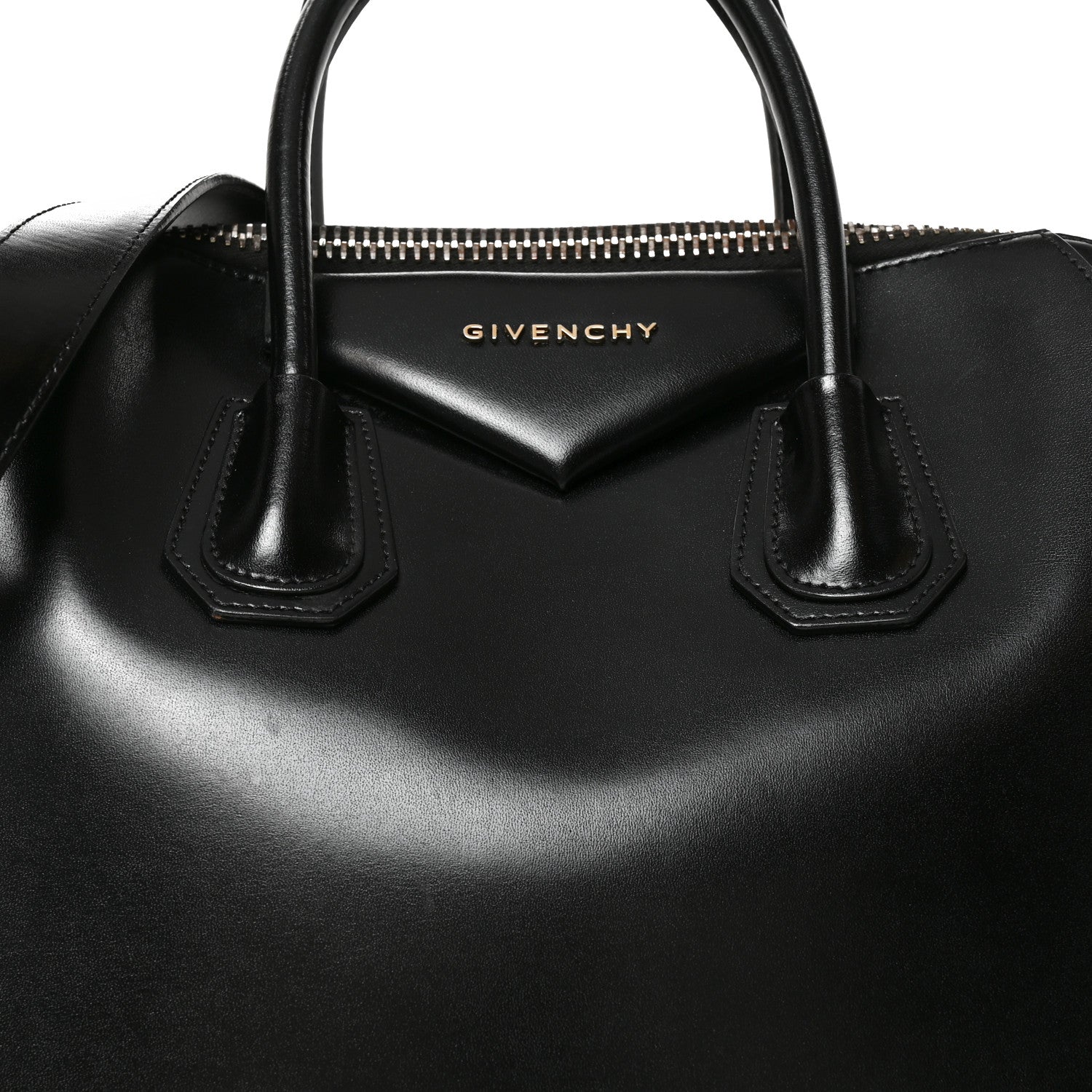 Shiny Lord Calfskin  Antigona Black