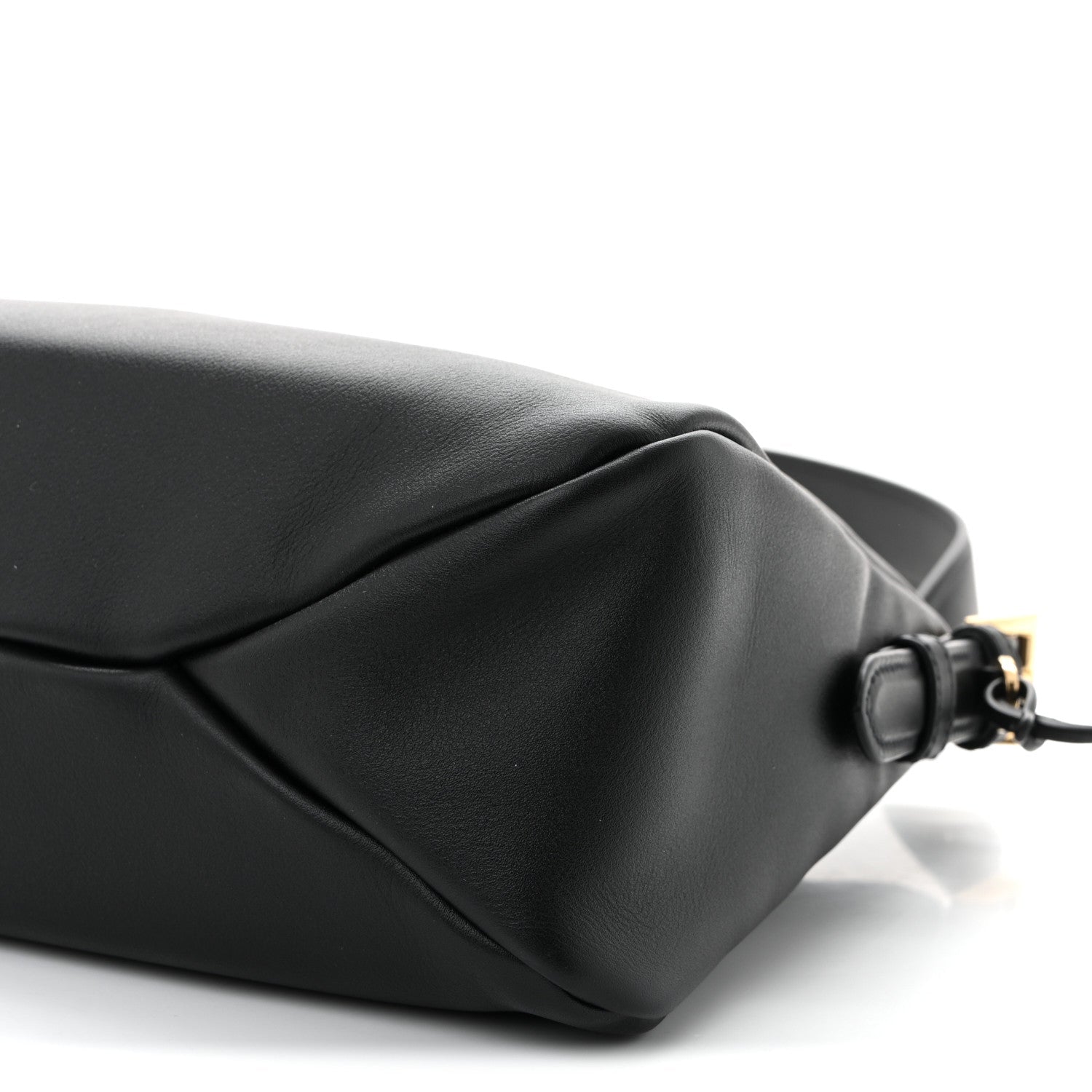 Soft Calfskin Large Aimée Shoulder Bag Black