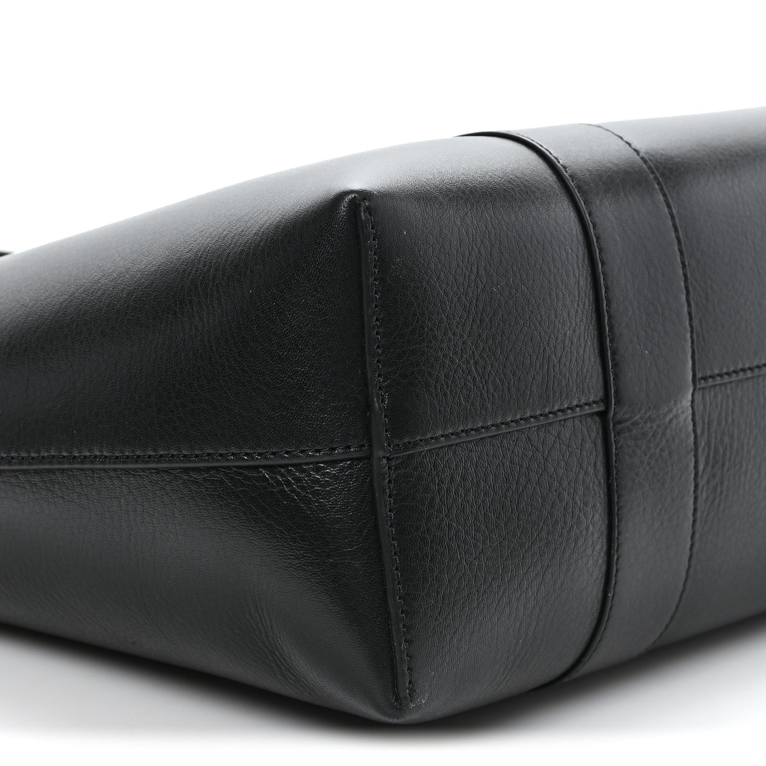 High Shine Grain Bayswater Tote Black