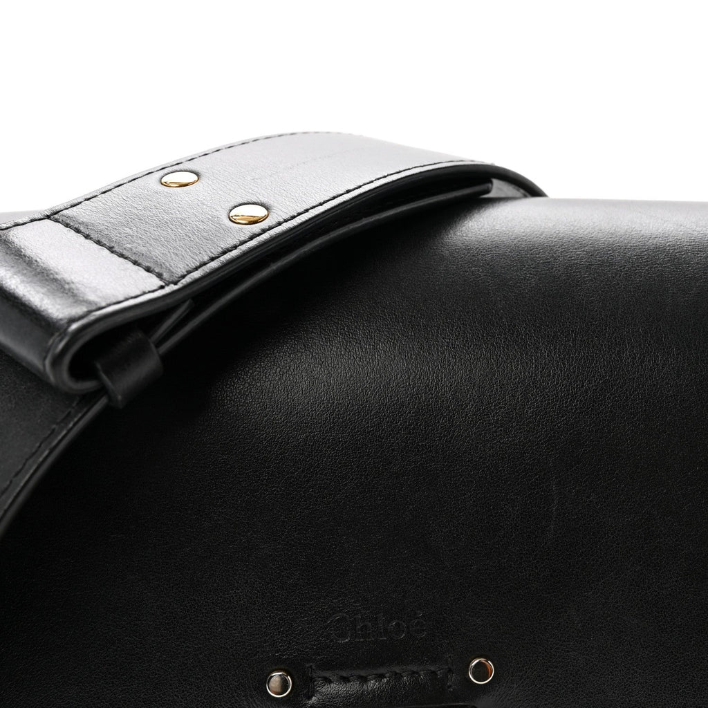 Calfskin Suede Large Tess Bag Black