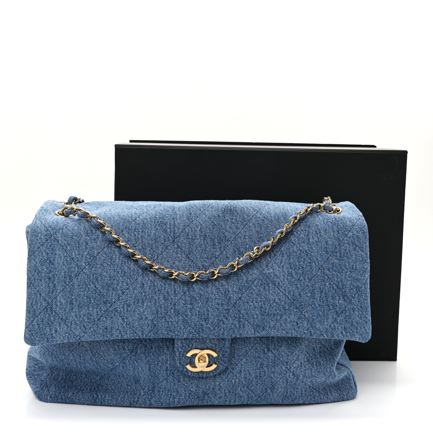 Denim Souplissimo Maxi Flap Blue