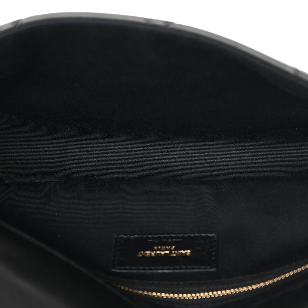 Lambskin Patchwork Monogram Medium Jamie Black