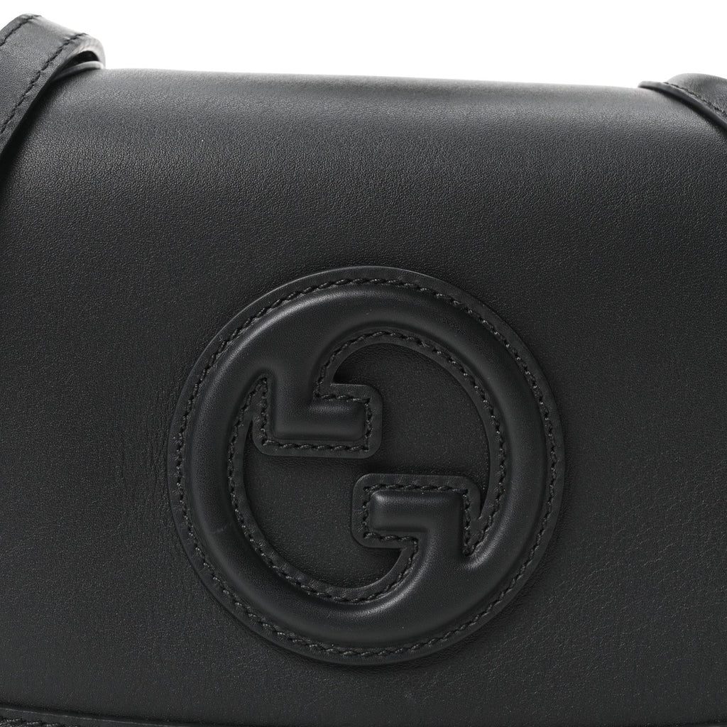 Roxy Calfskin Medium Blondie Top Handle Bag Black