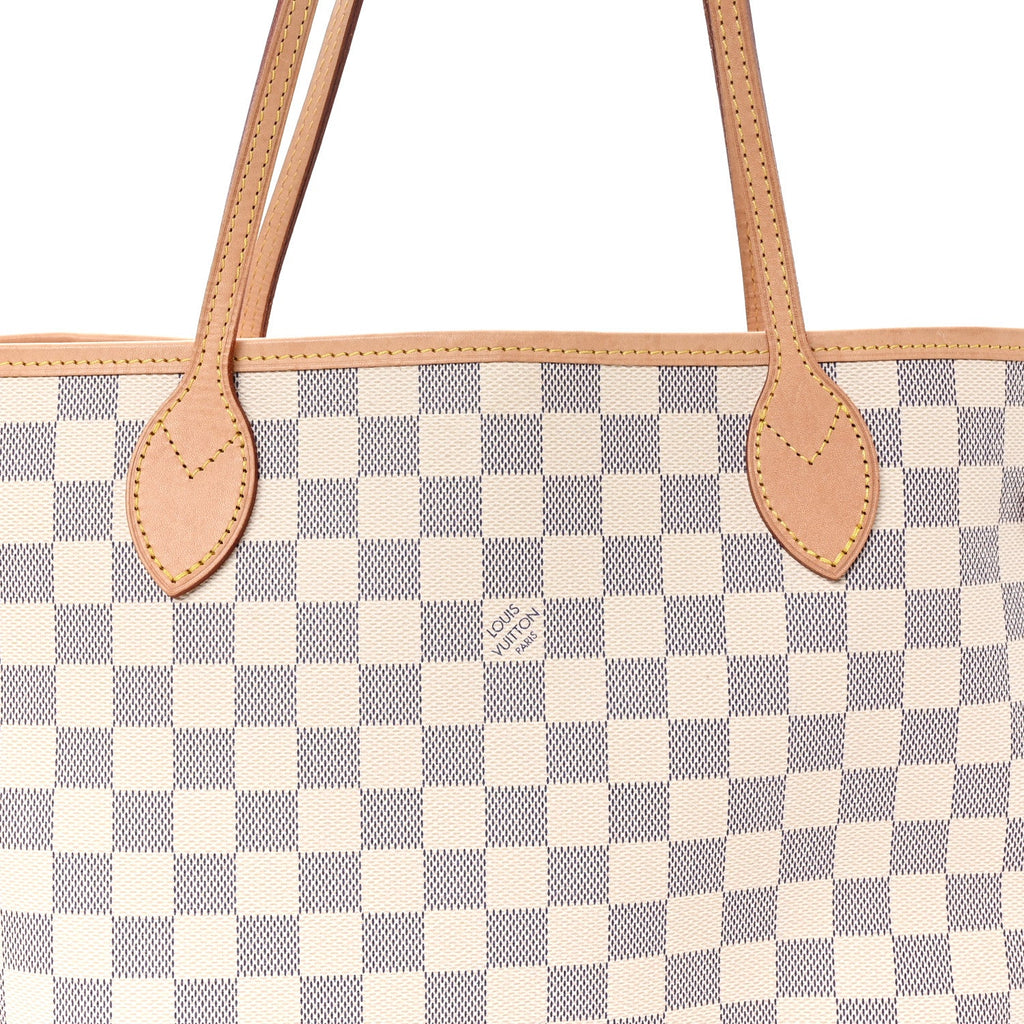 Damier Azur Neo Neverfull MM Rose Ballerine