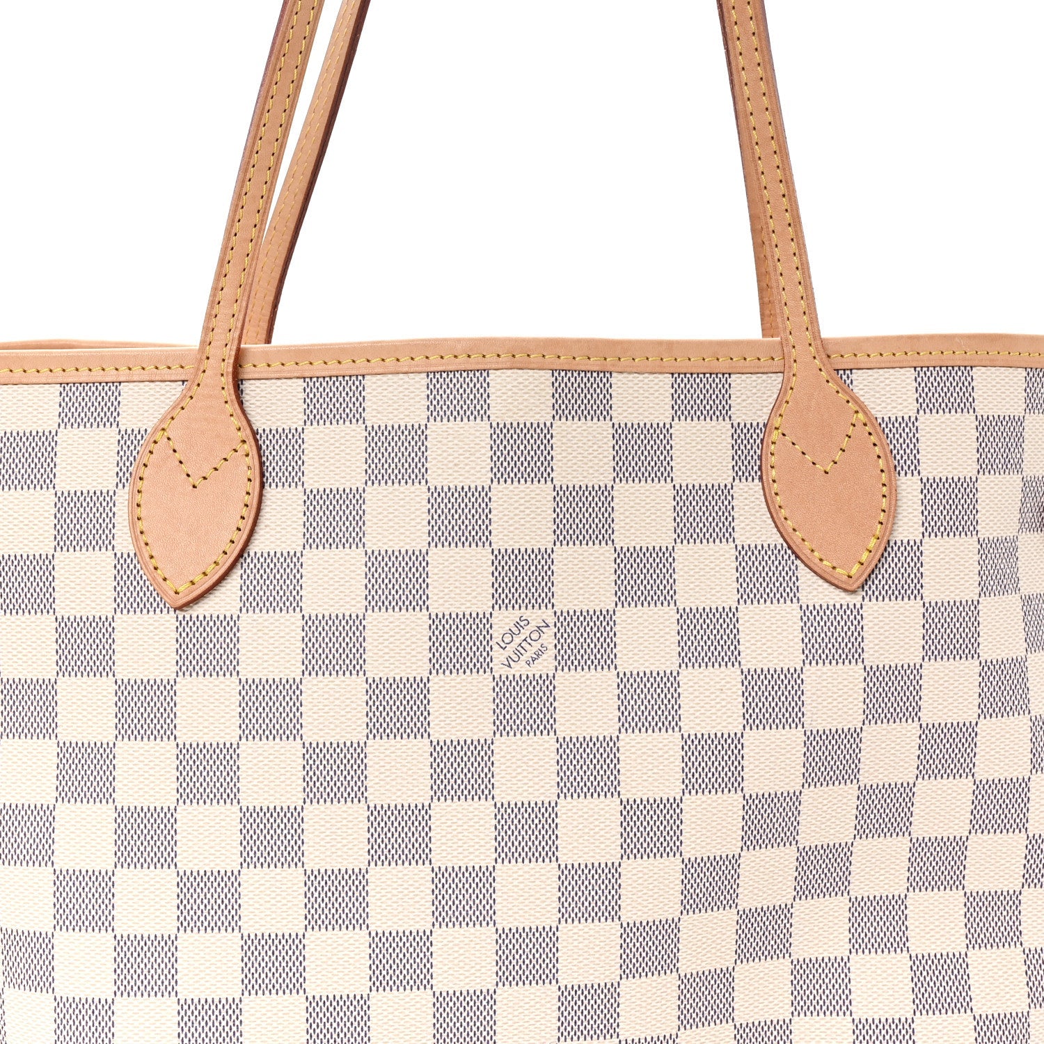 Damier Azur Neo Neverfull MM Rose Ballerine