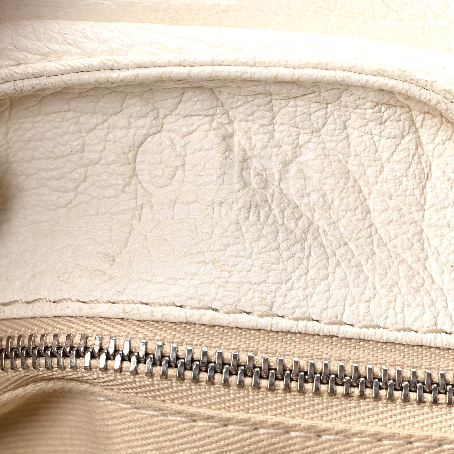 Calfskin Medium Paddington Satchel Ivory