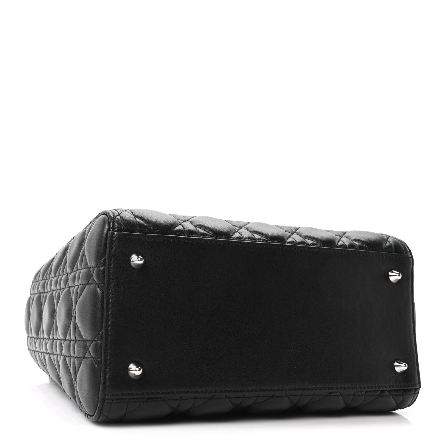 Lambskin Cannage Medium Lady Dior Black