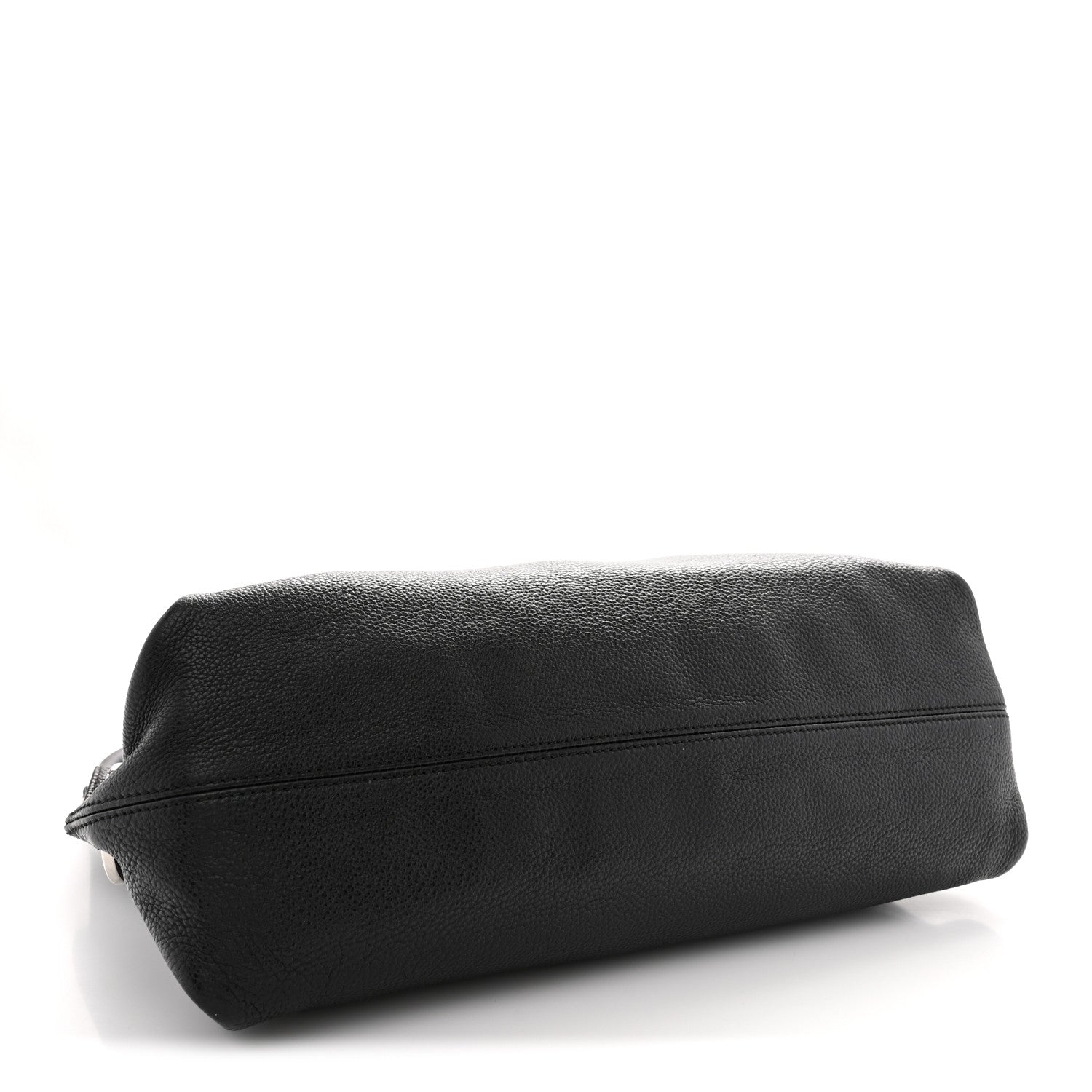Calfskin Fanisa Gancini Large Hobo Black