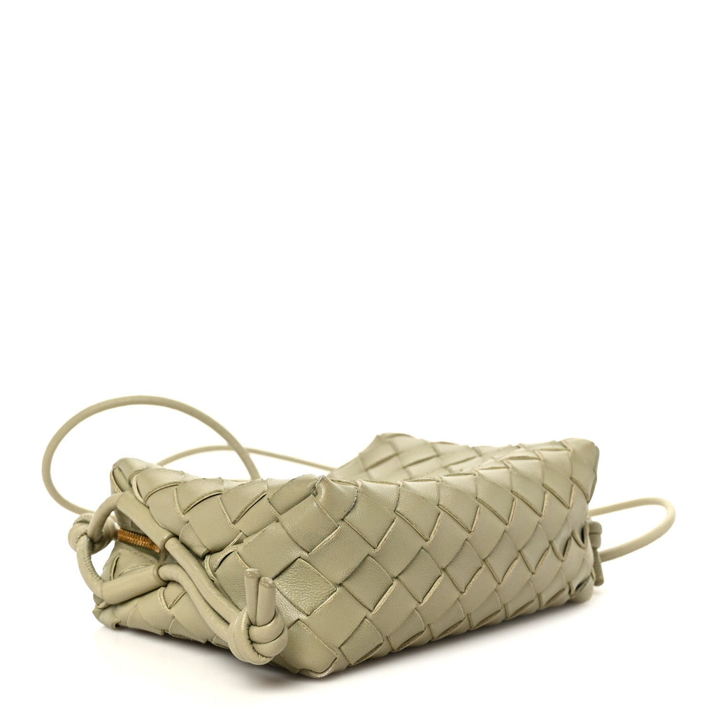 Nappa Intrecciato Mini Loop Camera Bag Travertine