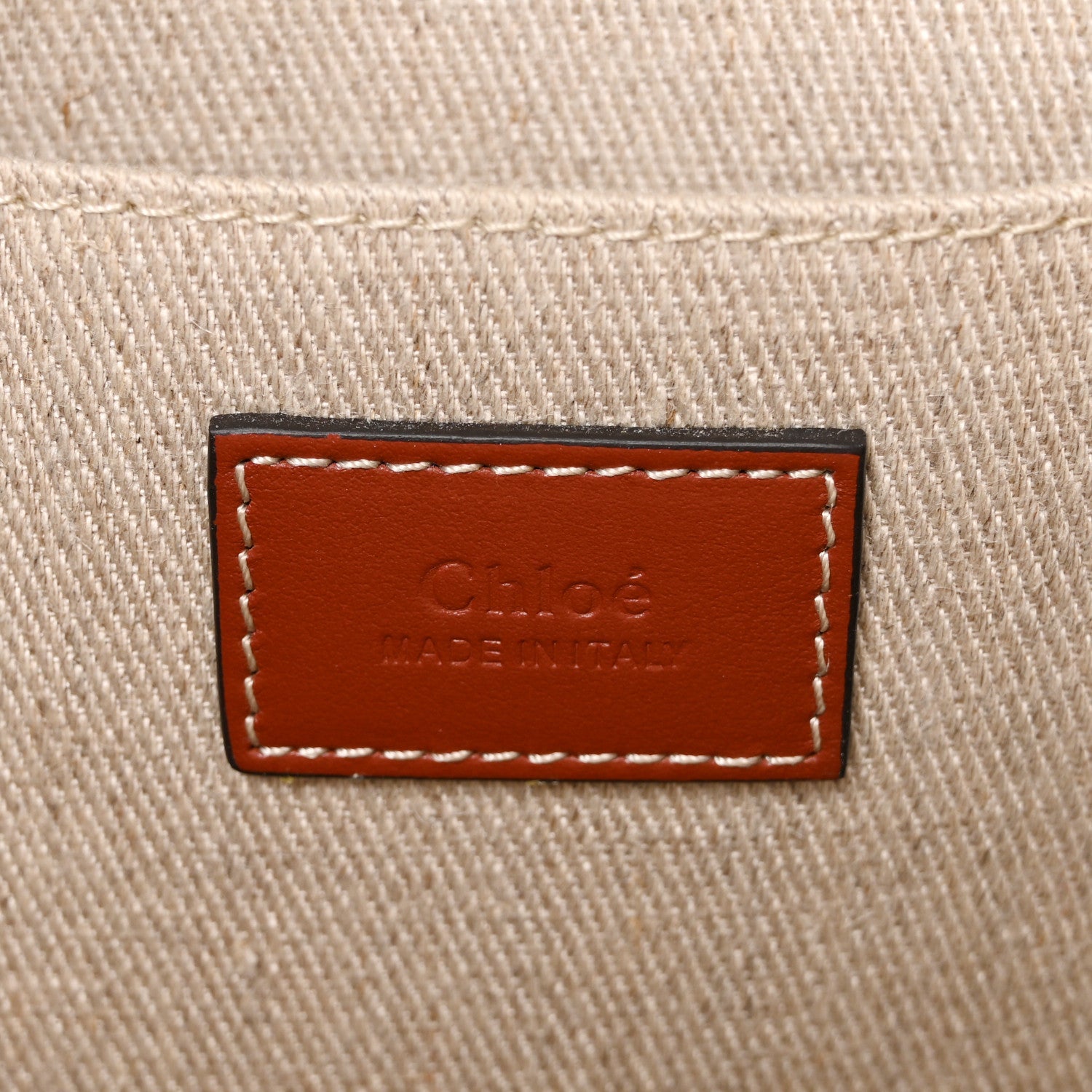 Cotton Calfskin Medium Woody Ribbon Tote White Brown