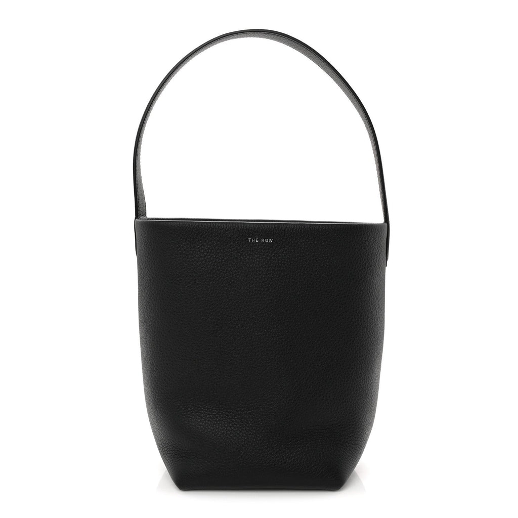 Grained Calfskin Small N/S Park Tote Black