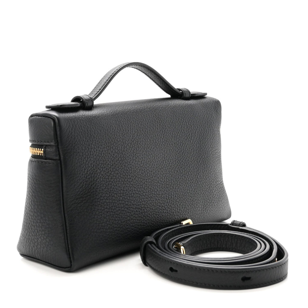 Grained Calfskin L19 Extra Pocket Pouch Black