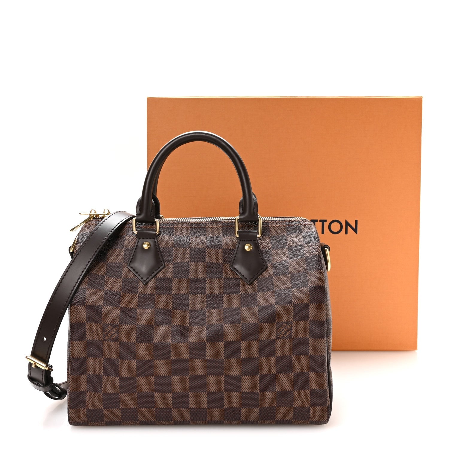 Damier Ebene Speedy Bandouliere 25