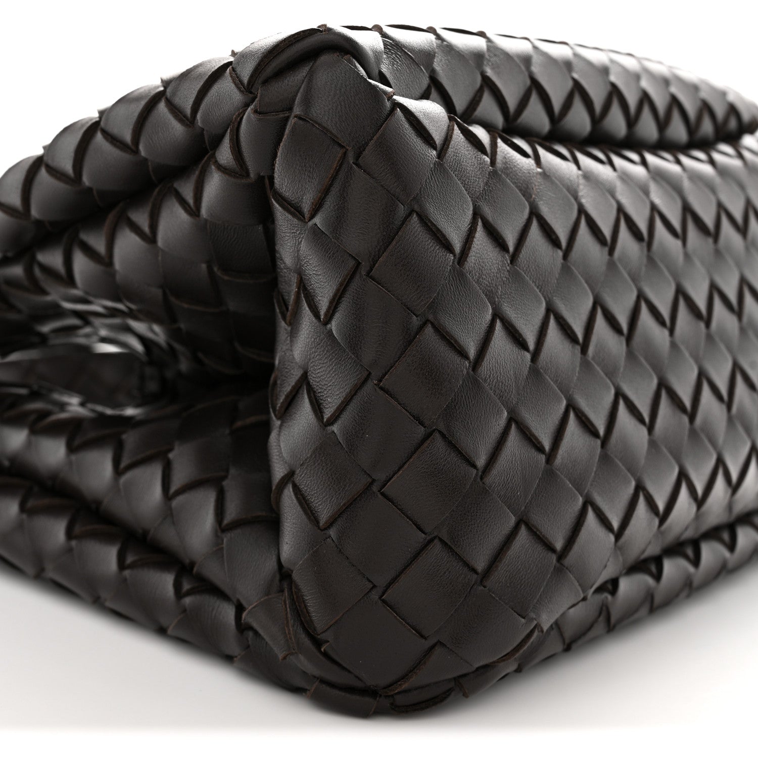 Nappa Intrecciato Small Campana Shoulder Bag Fondant