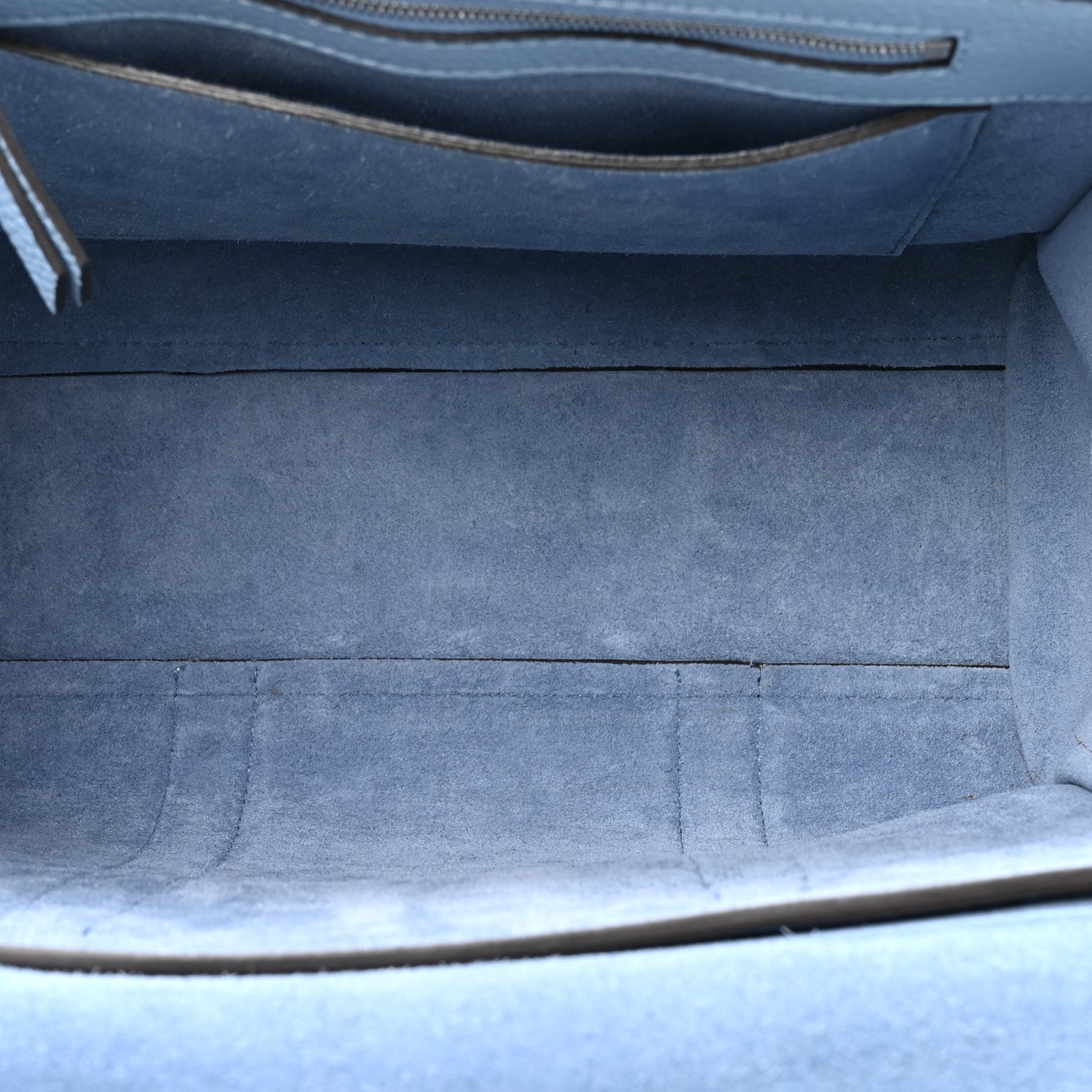 Classic Grain Calfskin Small Bayswater Porcelain Blue