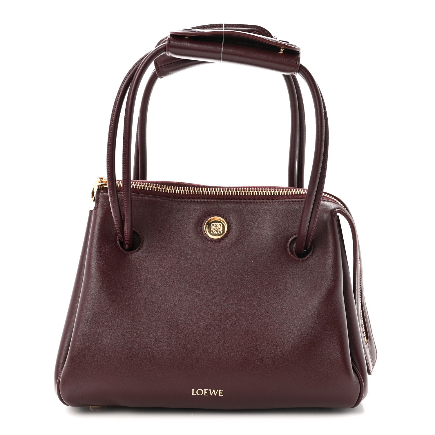 Supple Calfskin Small Madrid Bag Dark Burgundy