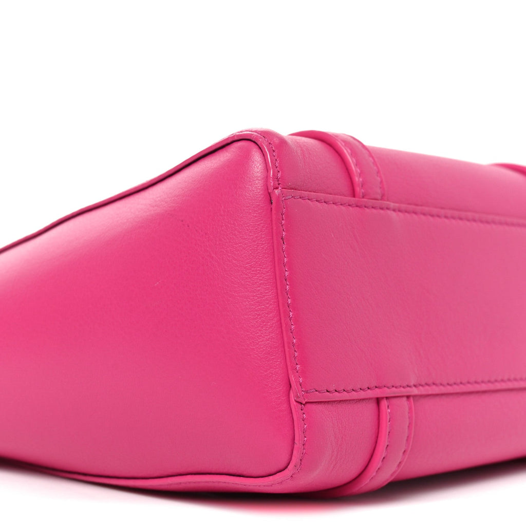 Calfskin XXS Everyday Tote Neon Pink