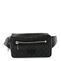 Soft GG Supreme Monogram Web Belt Bag Black Grey