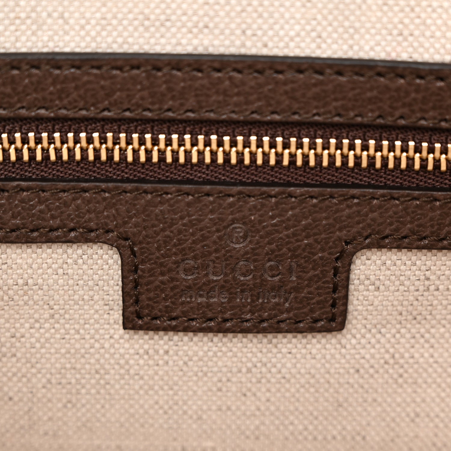 GG Supreme Monogram Web Medium Ophidia Top Handle Bag Beige Ebony