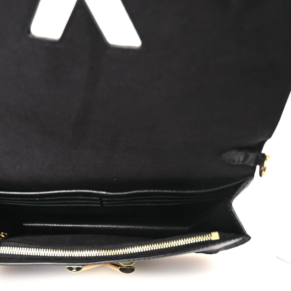 Epi Twist Belt Chain Wallet Black