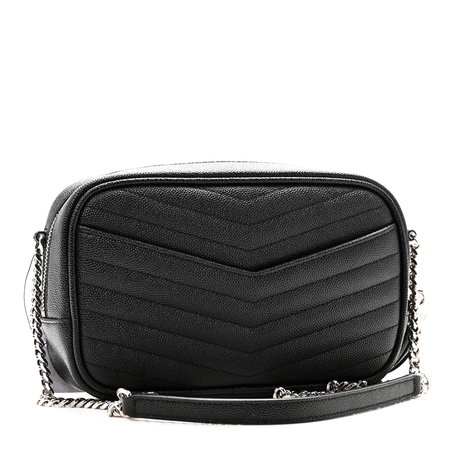 Grain De Poudre Matelasse Monogram Mini Lou Camera Bag Black