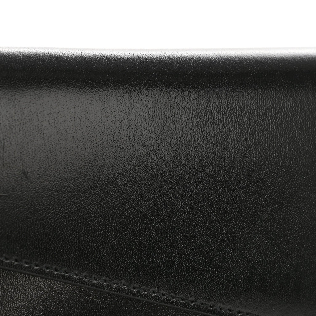Smooth Shiny Calfskin Monogram Uptown Pouch Black