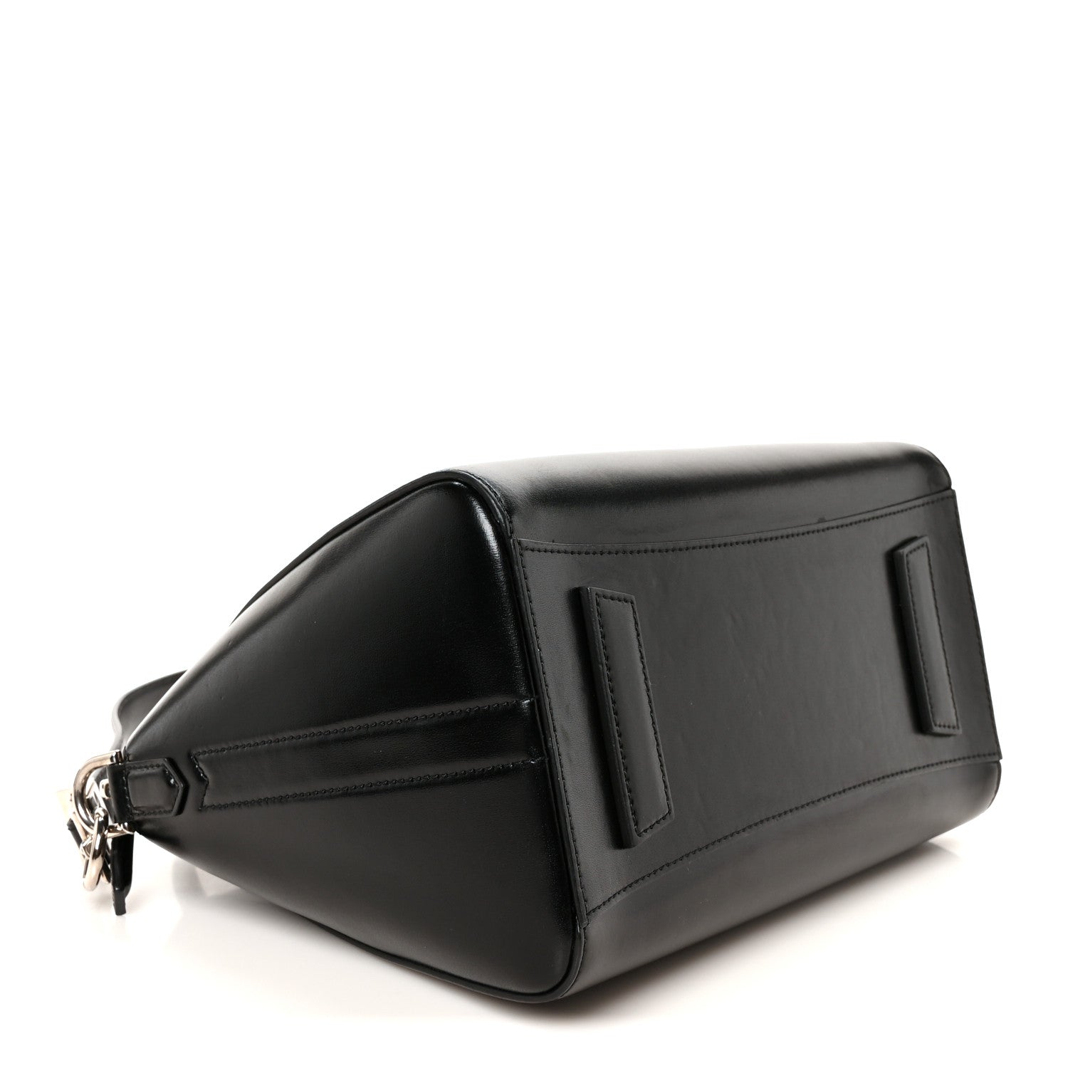 Shiny Lord Calfskin Small Antigona Black