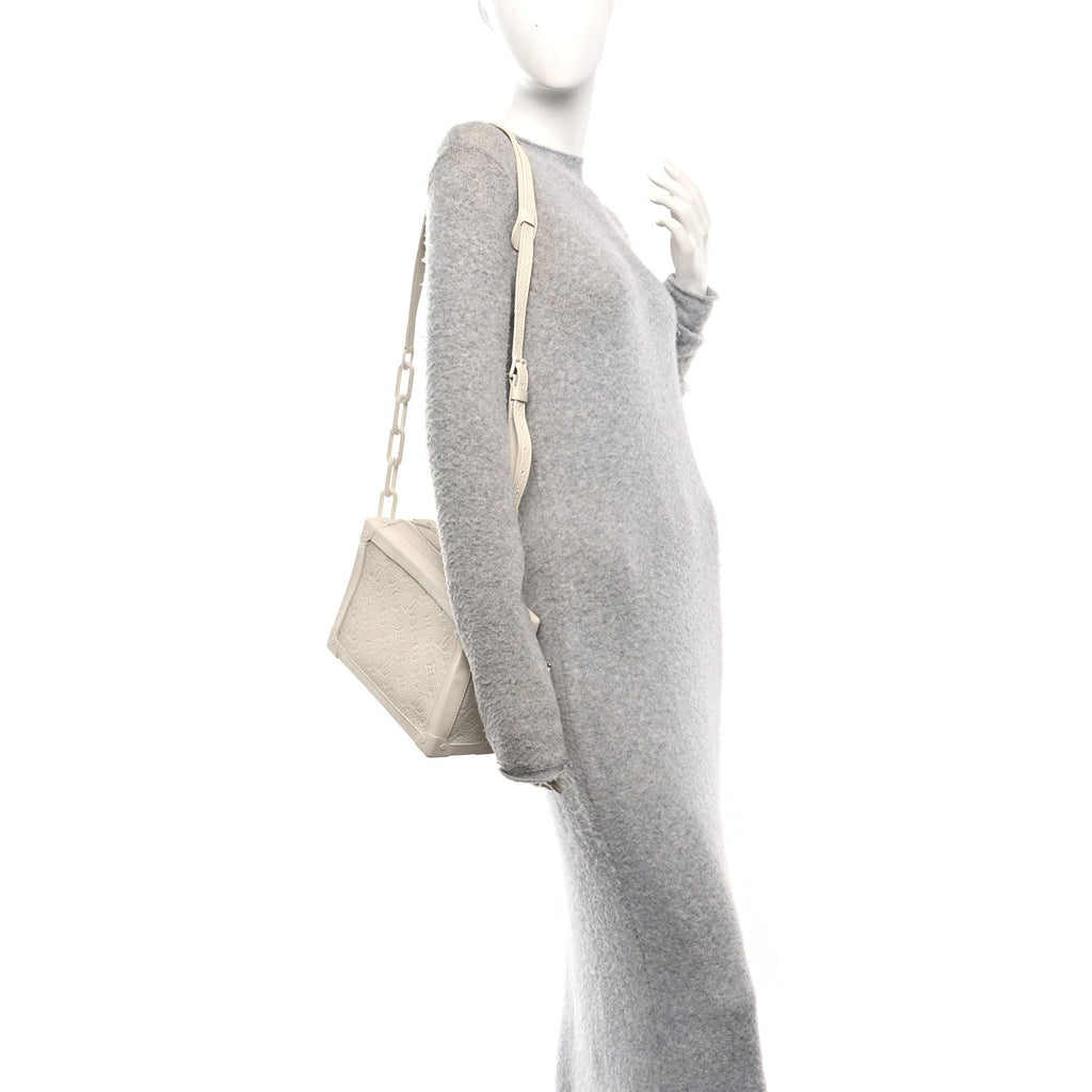 Taurillon Monogram Solar Ray Soft Trunk Powder White