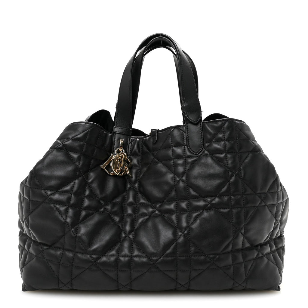 Calfskin Macrocannage Medium Toujours Black